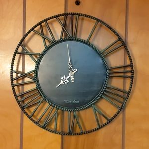 Roman numeral wall clock